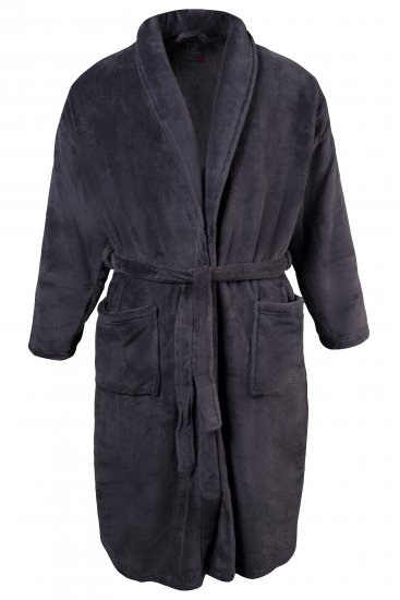 JP1880 Bathrobe with Spacious Patch Pockets Grey - Apakšveļa un peldšorti - Apakšveļa - 2XL-8XL