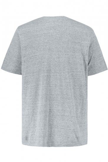 JP1880 702415 T-krekls ar V veida izgriezumu Pelēks melanžs - T-krekli - T-krekli - 2XL-14XL