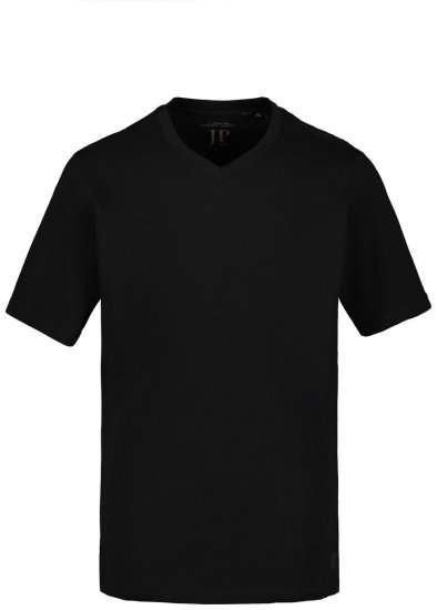 JP1880 702415 T-krekls ar V veida izgriezumu Melns - T-krekli - T-krekli - 2XL-14XL
