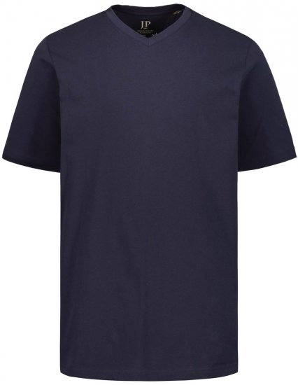 JP1880 702415 T-krekls ar V veida izgriezumu Tumši zils - T-krekli - T-krekli - 2XL-14XL