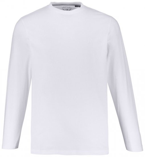 JP1880 702559 T-krekls ar garām piedurknēm Balts - T-krekli - T-krekli - 2XL-14XL