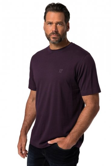 JP1880 702637 T-krekls ar apaļu kakla izgriezumu 2 gab. Tumši violets/Melns - T-krekli - T-krekli - 2XL-14XL