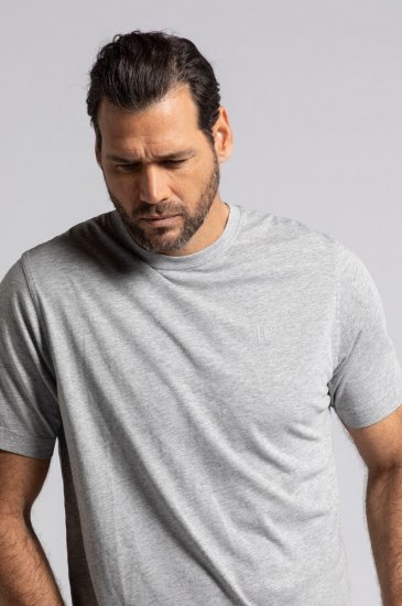 JP1880 702637 T-krekls ar apaļu kakla izgriezumu 2 gab. Pelēks melanžs - T-krekli - T-krekli - 2XL-14XL