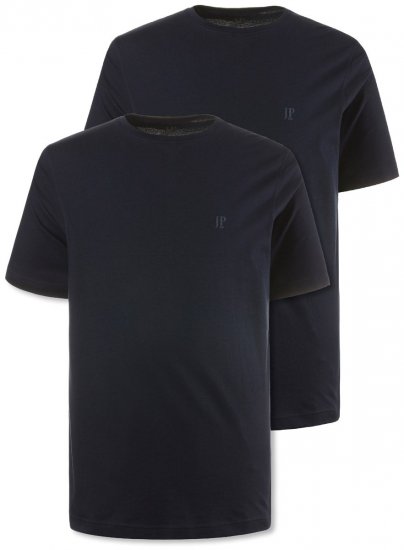 JP1880 702637 T-krekls ar apaļu kakla izgriezumu 2 gab. Tumši zils - T-krekli - T-krekli - 2XL-14XL