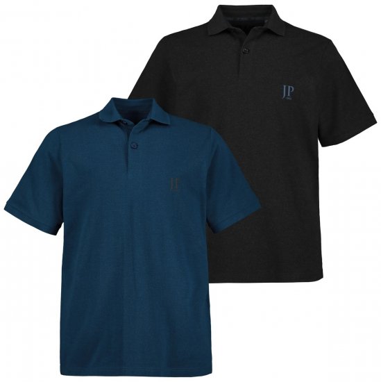 JP1880 704317 Polo krekls 2 gab. Vidēji zils - Polo krekli - Polo krekli - 2XL-8XL