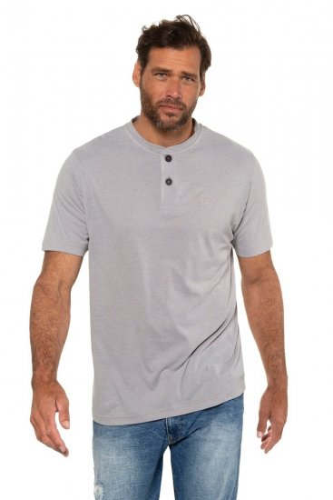 JP1880 708420 Henley T-krekls 2 gab. Pelēks melanžs - T-krekli - T-krekli - 2XL-14XL