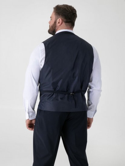 D555 Ted Uzvalka veste Tumši zila - Uzvalki un žaketes - Liela izmēra uzvalki un bleizeri