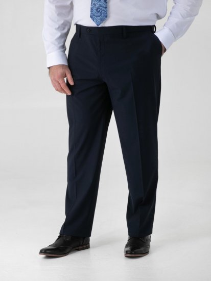 D555 Ted 4 Way Stretch Tailored Trouser Tumši zila - Uzvalki un žaketes - Liela izmēra uzvalki un bleizeri