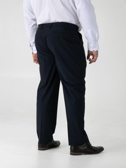 D555 Ted 4 Way Stretch Tailored Trouser Tumši zila - Uzvalki un žaketes - Liela izmēra uzvalki un bleizeri