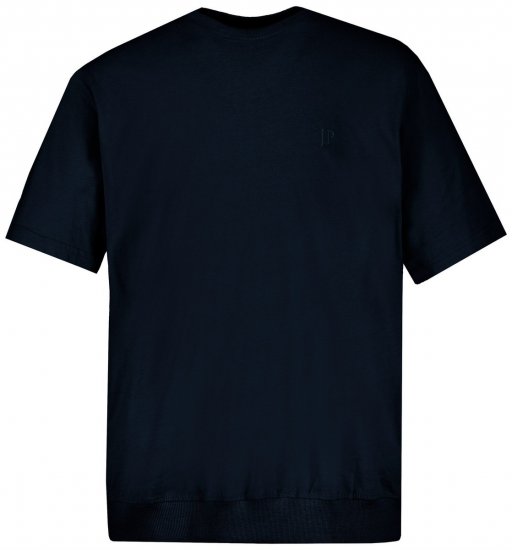 JP1880 712616 T-krekls ar vēdera piegriezumu Tumši zils - T-krekli - T-krekli - 2XL-14XL