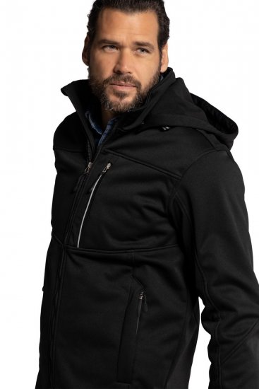 JP1880 714279 Softshell jaka ar flīsa oderi Melns - Jakas & Lietus apģērbs - Jakas - 2XL-12XL