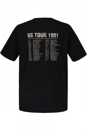 JP1880 Guns N’ Roses Skull Comfort Fit Band T-Shirt Black - T-krekli - T-krekli - 2XL-14XL