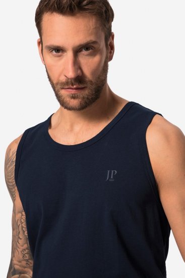JP1880 719783 Bezpiedurkņu krekls ar vēdera piegriezumu Tumši zils - T-krekli - T-krekli - 2XL-14XL