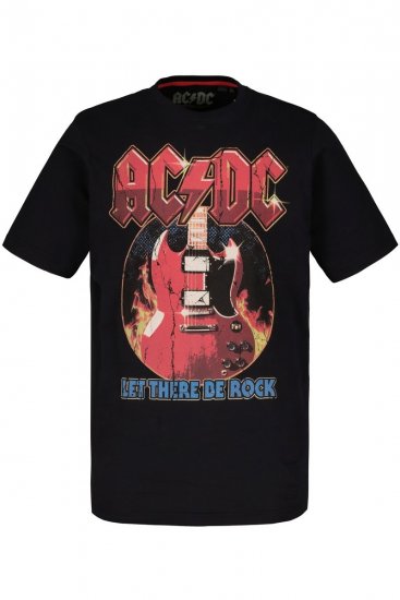 JP1880 ACDC - Let There Be Rock Vintage looking Band T-Shirt Black - T-krekli - T-krekli - 2XL-14XL