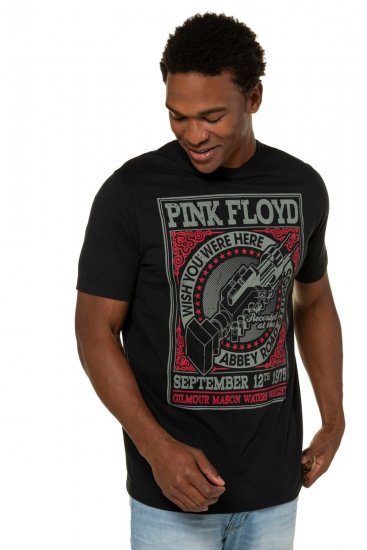 JP1880 Pink Floyd Retro Graphic Comfort Fit Band T-Shirt Black - T-krekli - T-krekli - 2XL-14XL