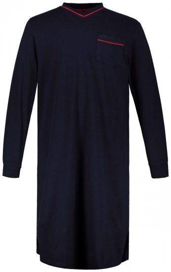 JP1880 721331 Naktskrekls ar garām piedurknēm Tumši zils - Apakšveļa un peldšorti - Apakšveļa - 2XL-8XL