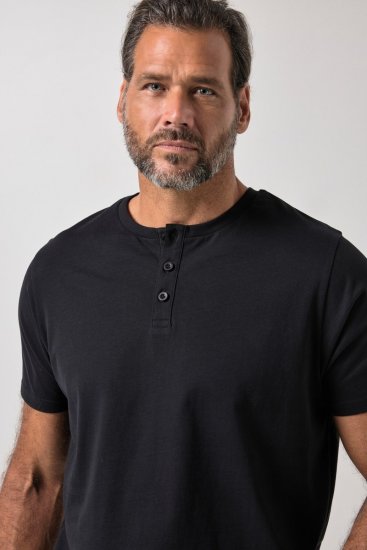 JP1880 726695 Henley krekls Melns TALL - TALL T-krekli - T-krekli gariem vīriešiem