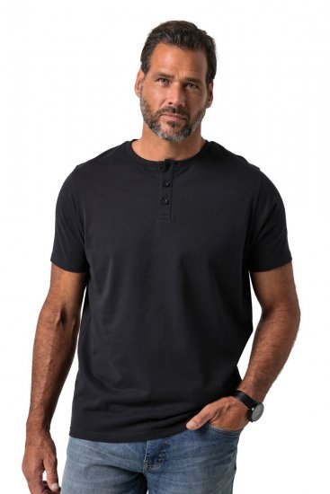 JP1880 726695 Henley krekls Melns TALL - TALL T-krekli - T-krekli gariem vīriešiem