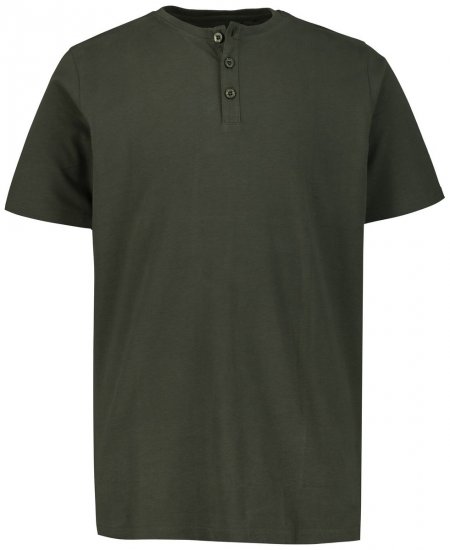 JP1880 726695 Henley T-krekls Tumši olīvu - T-krekli - T-krekli - 2XL-14XL