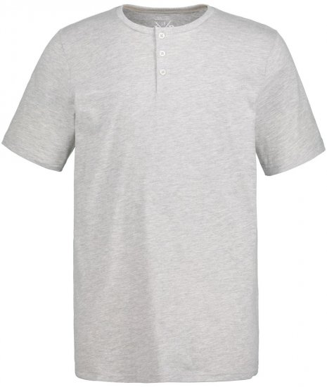 JP1880 726695 Henley T-krekls Pelēks melanžs - T-krekli - T-krekli - 2XL-14XL