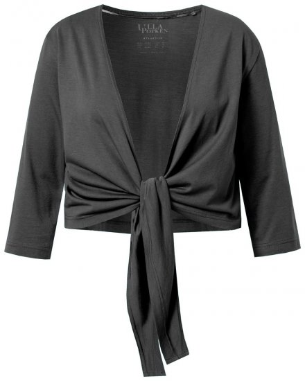 Ulla Popken 794514 Siešams džersija bolero Antracīta - Bolero jakas - 