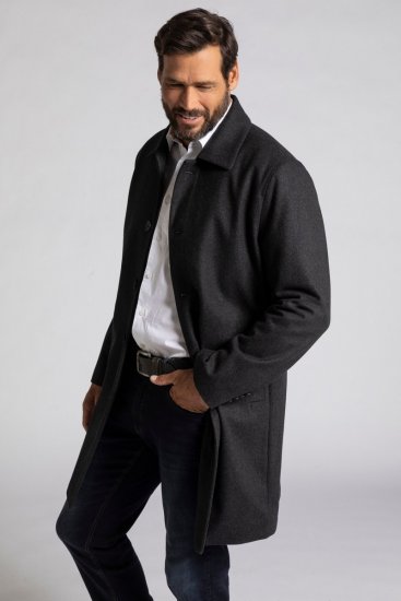 JP1880 Coat Wool Blend Water Repellent Dark Grey - Jakas & Lietus apģērbs - Jakas - 2XL-12XL