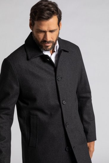 JP1880 Coat Wool Blend Water Repellent Dark Grey - Jakas & Lietus apģērbs - Jakas - 2XL-12XL