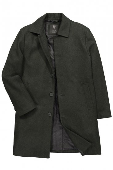 JP1880 795116 Ūdeni atgrūdošs Vilnas mētelis Olīvzaļš - Jakas & Lietus apģērbs - Jakas - 2XL-12XL