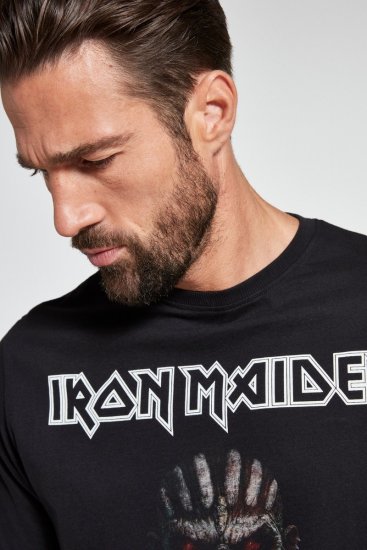 JP1880 Iron Maiden Graphic Band T-Shirt Black - T-krekli - T-krekli - 2XL-14XL