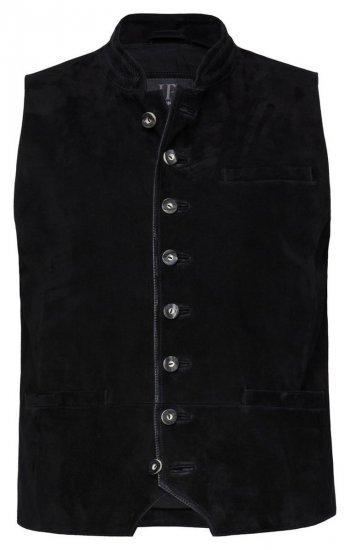 JP1880 Vest Goat Suede Traditional Black - Svētku apģērbs - Svinīgs apģērbs – Lai svinētu stilīgi un ērti