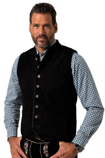 JP1880 Vest Goat Suede Traditional Black - Svētku apģērbs - Svinīgs apģērbs – Lai svinētu stilīgi un ērti