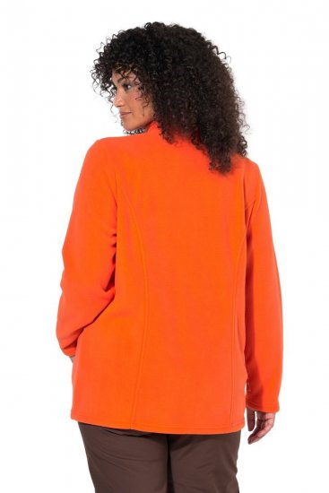 Ulla Popken 796970 Viegla flīsa jaka Oranžsarkans - Fleece apģērbs - 