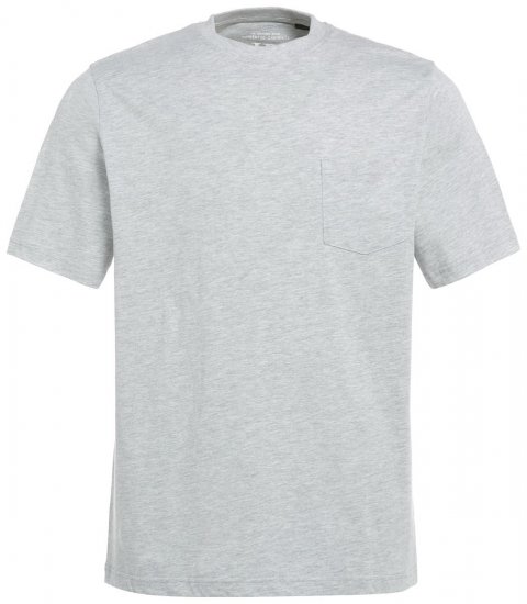 JP1880 799997 T-krekls ar krūšu kabatu Pelēks melanžs - T-krekli - T-krekli - 2XL-14XL