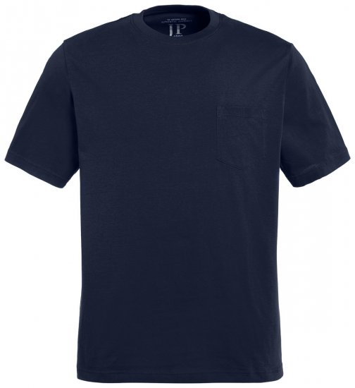 JP1880 799997 T-krekls ar krūšu kabatu Nakts zils - T-krekli - T-krekli - 2XL-14XL