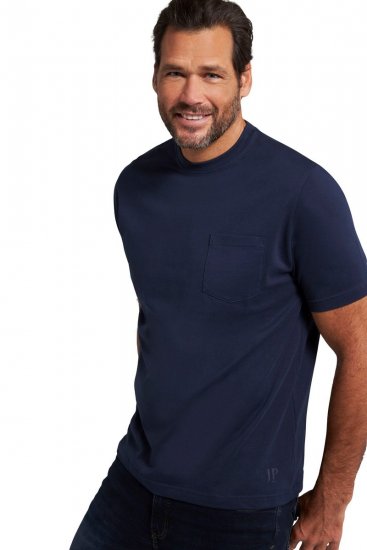 JP1880 799997 T-krekls ar krūšu kabatu Nakts zils - T-krekli - T-krekli - 2XL-14XL