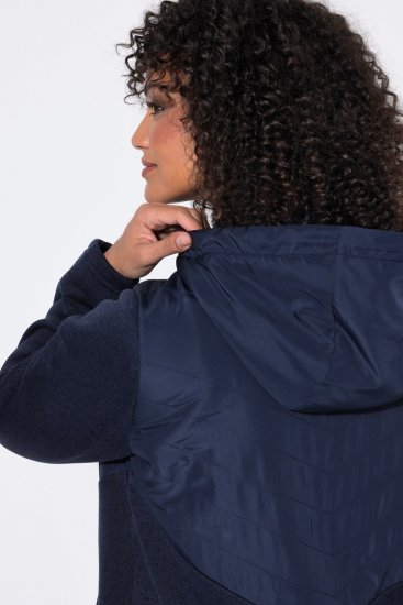 Ulla Popken 800400 Jaka ar flīsa oderi Tumši zils - Fleece apģērbs - 