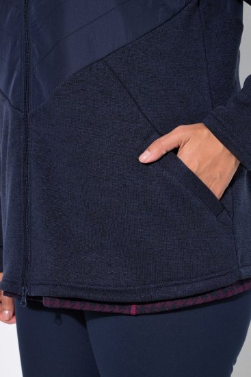 Ulla Popken 800400 Jaka ar flīsa oderi Tumši zils - Fleece apģērbs - 