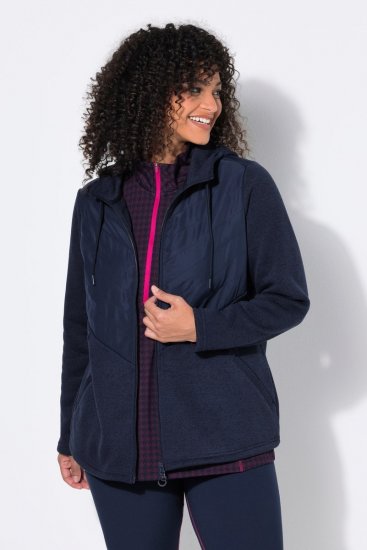 Ulla Popken 800400 Jaka ar flīsa oderi Tumši zils - Fleece apģērbs - 