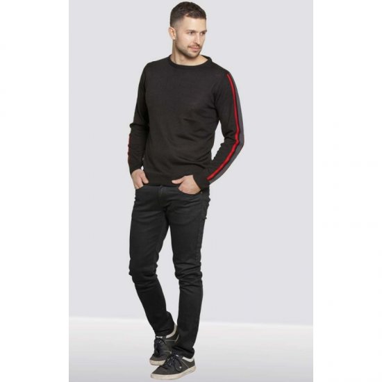 D555 Orlando Sweater Black - Džemperi un džemperi ar kapuci - Džemperi - 2XL-14XL