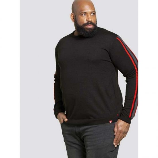D555 Orlando Sweater Black - Džemperi un džemperi ar kapuci - Džemperi - 2XL-14XL