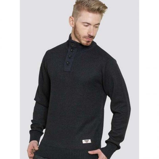 D555 Zane Sweater Navy - Džemperi un džemperi ar kapuci - Džemperi - 2XL-14XL