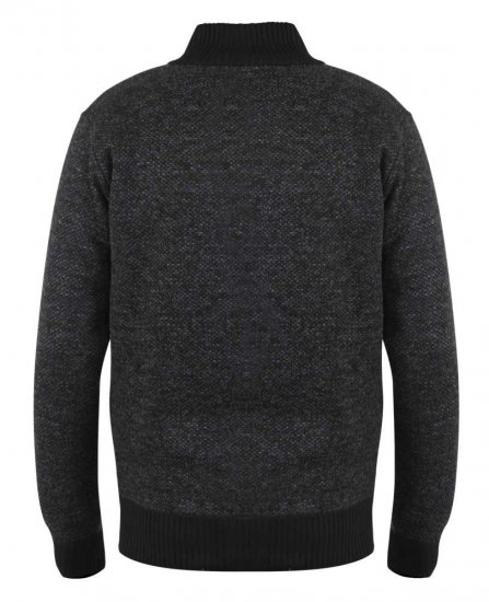 D555 Cavendish Black Jumper With Bonded Fleece Lining And Pocket - Džemperi un džemperi ar kapuci - Džemperi - 2XL-14XL
