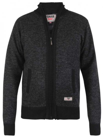 D555 Cavendish Black Jumper With Bonded Fleece Lining And Pocket - Džemperi un džemperi ar kapuci - Džemperi - 2XL-14XL
