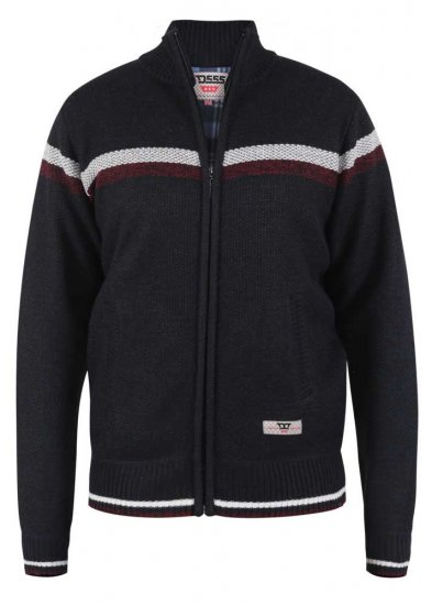 D555 Dennington Navy Jumper With Bonded Fleece Lining And Pocket - Džemperi un džemperi ar kapuci - Džemperi - 2XL-14XL