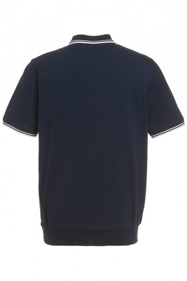 JP1880 802789 Polo krekls ar baltu kontrastējošu apkakli Tumši zils - Polo krekli - Polo krekli - 2XL-8XL