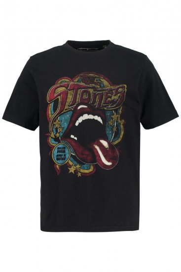 JP1880 Rolling Stones Graphic Band T-Shirt Black - T-krekli - T-krekli - 2XL-14XL