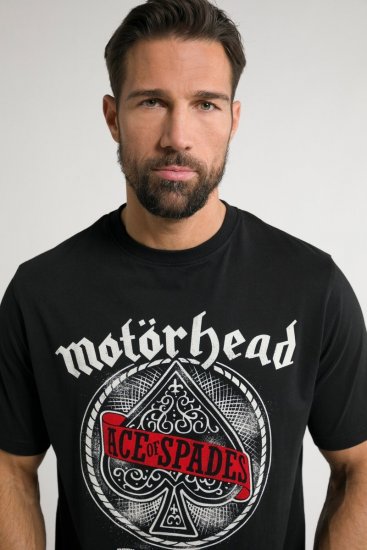 JP1880 Motörhead ACE Graphic Comfort Fit Band T-Shirt Black - T-krekli - T-krekli - 2XL-14XL