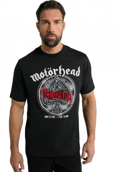 JP1880 Motörhead ACE Graphic Comfort Fit Band T-Shirt Black - T-krekli - T-krekli - 2XL-14XL