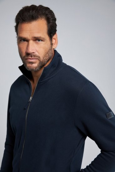 Jay-Pi 804180 Sporta jaka ar stāvapkakli Tumši zils - Džemperi un džemperi ar kapuci - Džemperi - 2XL-14XL