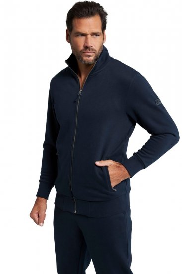 Jay-Pi 804180 Sporta jaka ar stāvapkakli Tumši zils - Džemperi un džemperi ar kapuci - Džemperi - 2XL-14XL